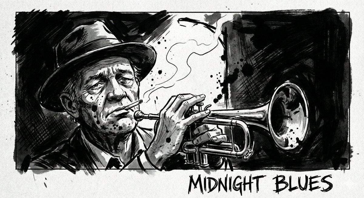 A high-contrast ink noir portrait of [SUBJECT], illustrated entirely with expressive black ink s 4