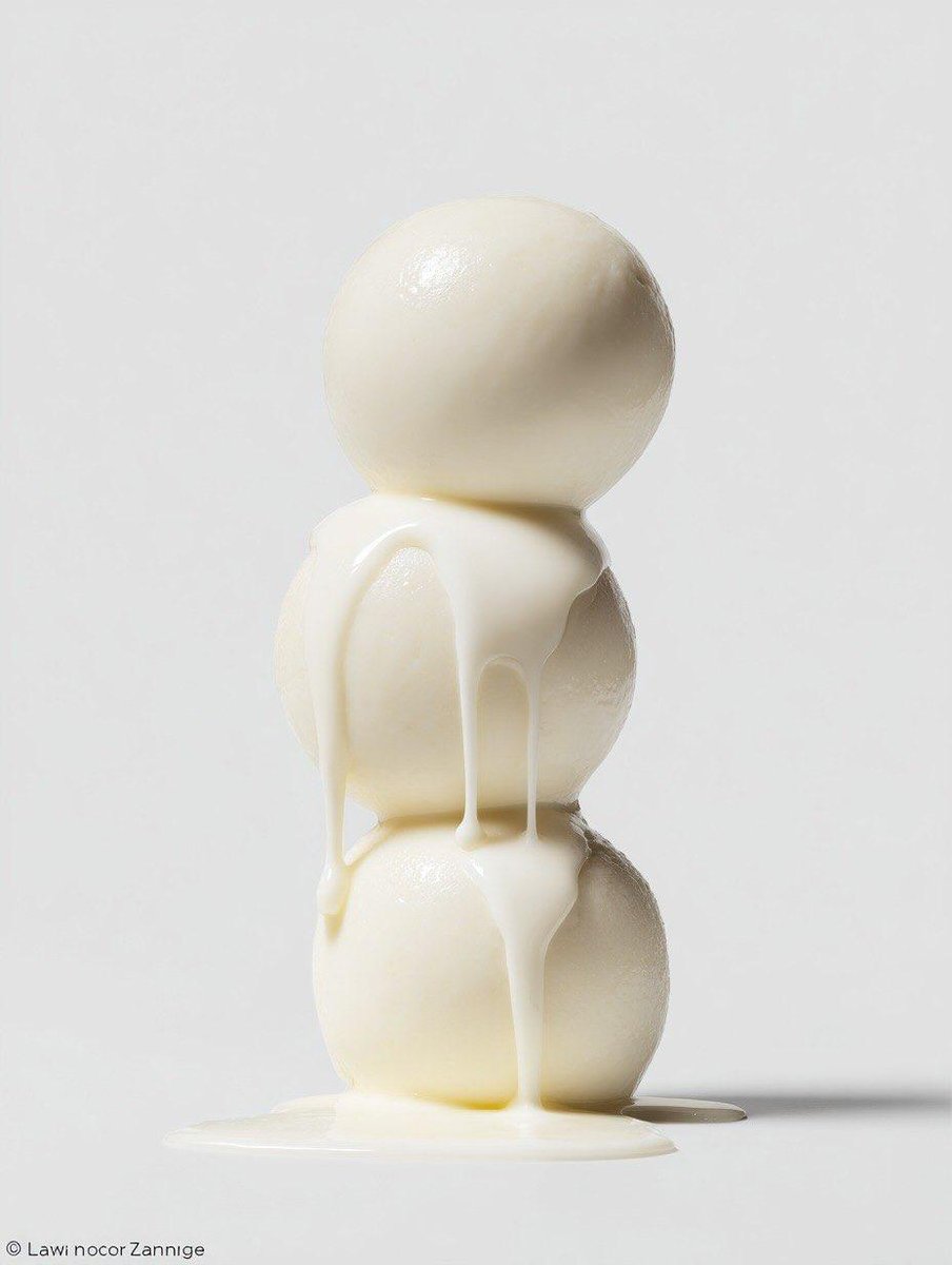 a stack of three [FOOD ITEM] with [LIQUID] dripping down, on a white background, in the style of