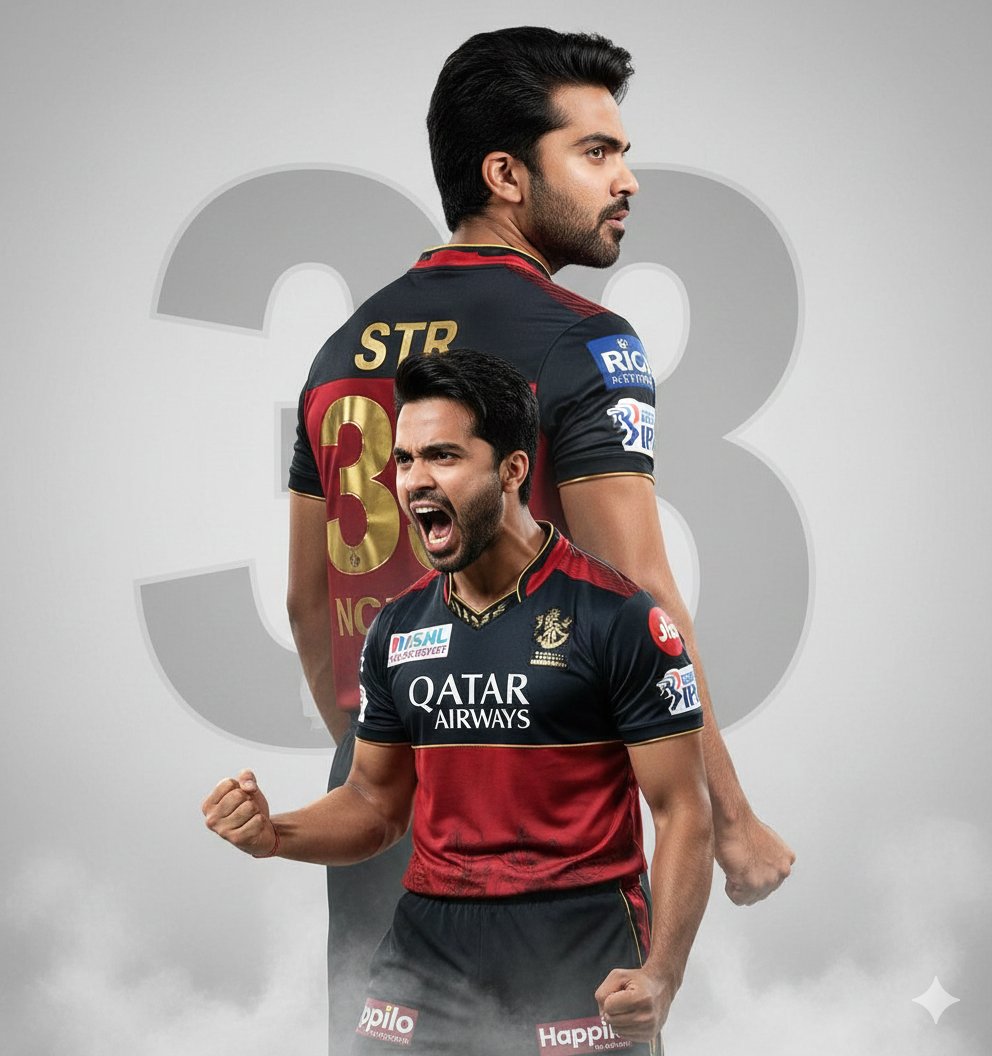 An ultra-realistic cinematic cricket poster featuring a young Indian male cricketer using the up 2