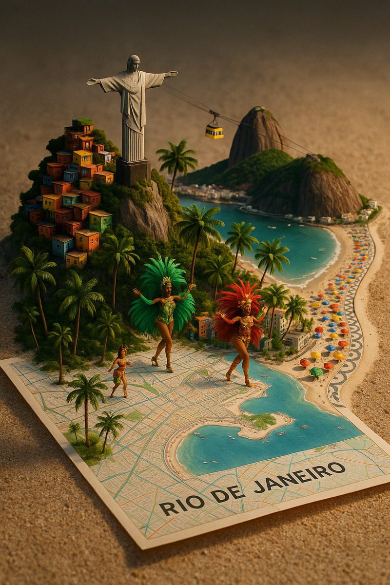 A street-style map of [CITY_NAME] placed on a {MAP_SURFACE}, with a photorealistic miniature ver 3