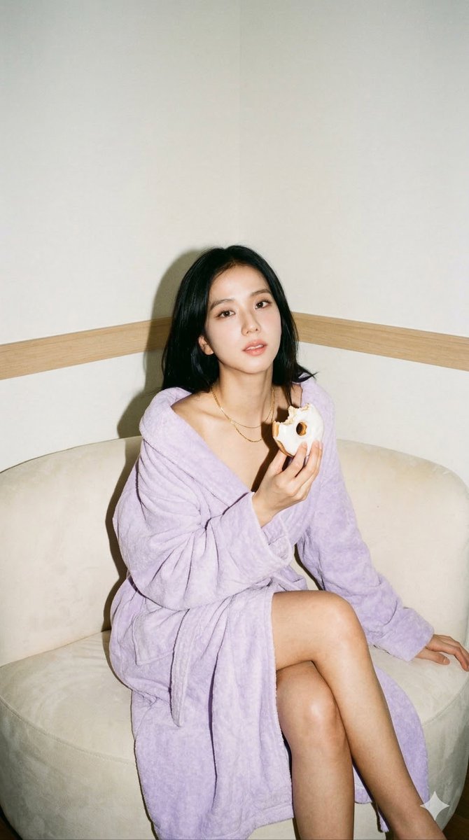 A photorealistic, highly detailed amateur snapshot of Blackpink's Jisoo. It is a medium shot fro