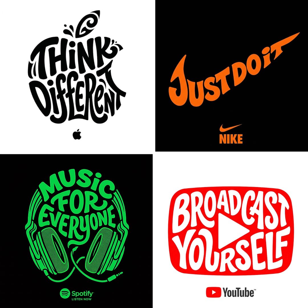 Create a typographic illustration shaped like a [OBJECT], where the text [BRAND SLOGAN] forms th