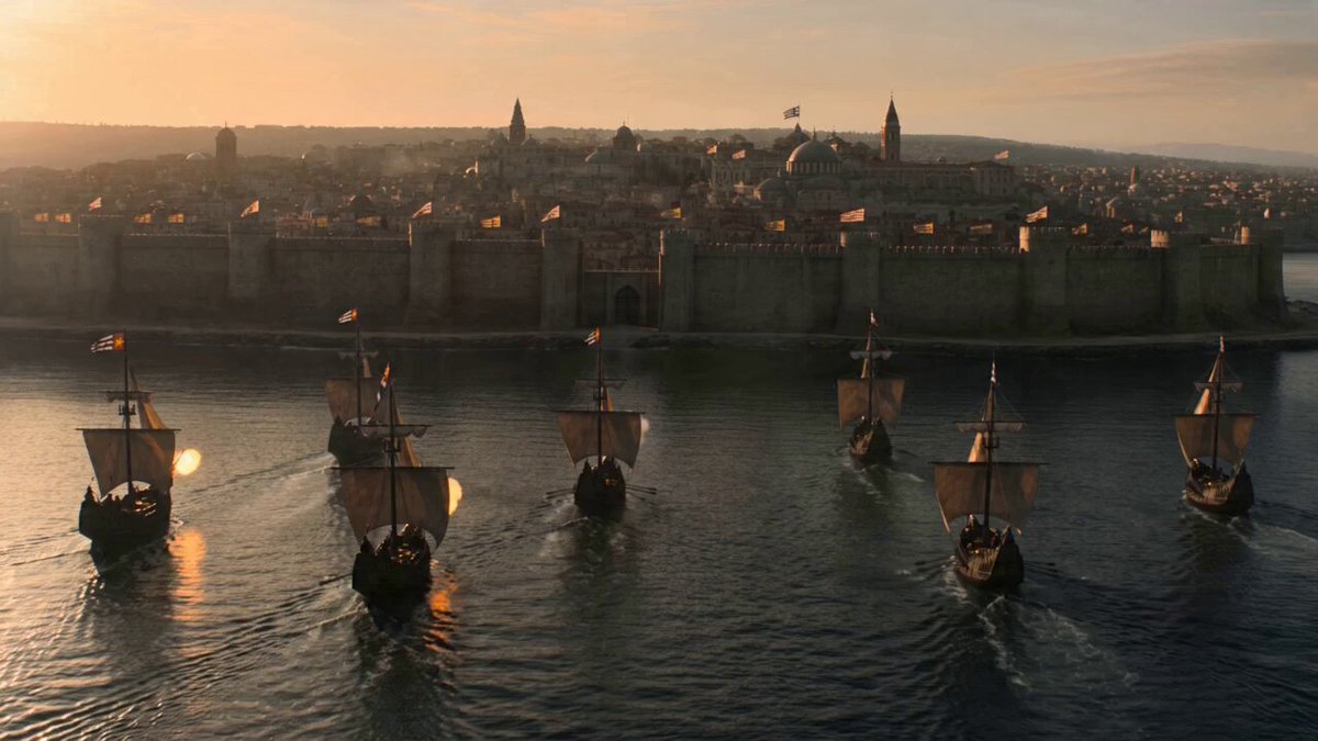 Historical scene with dramatic lighting.