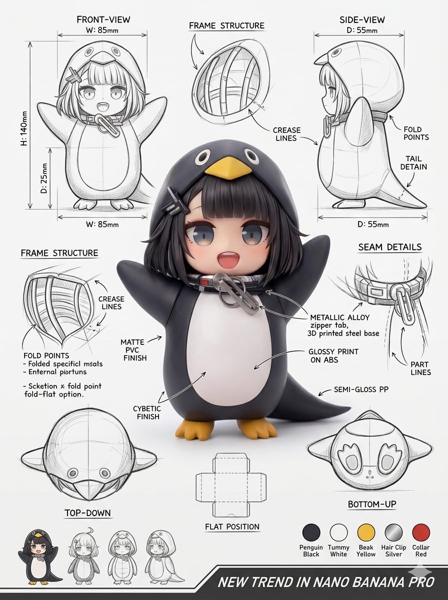 Using the attached image, create an illustration sheet of professional industrial design packagi