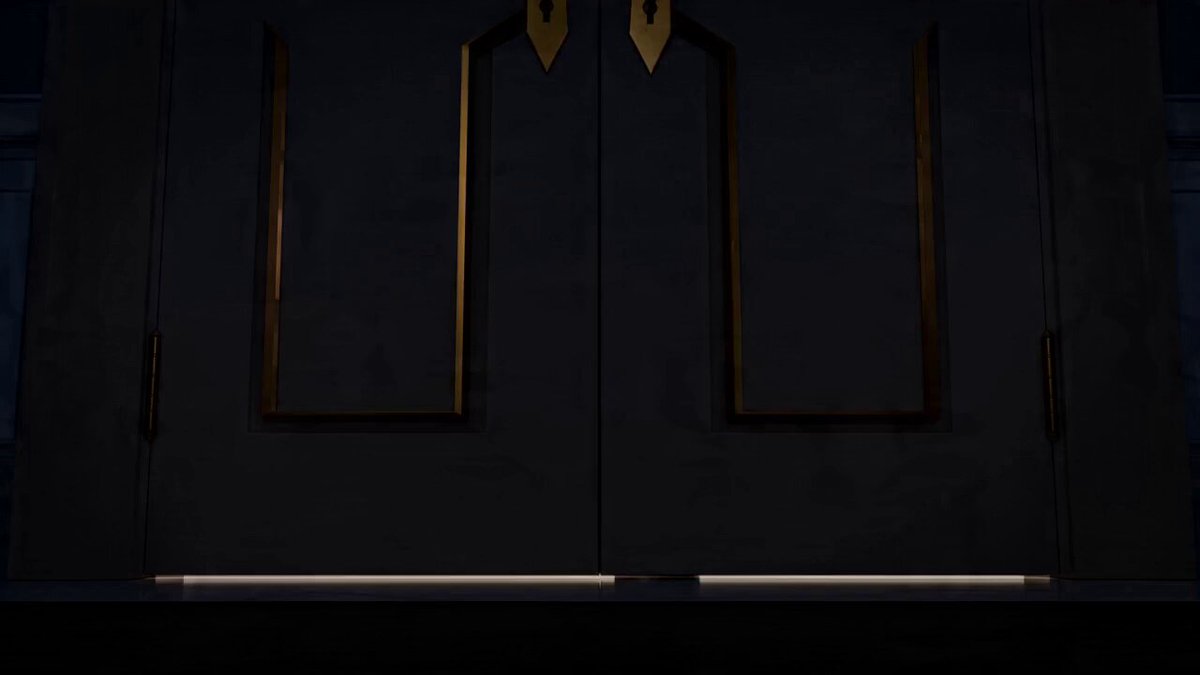 Stylized 3D animation with exaggerated proportions, sharp martial-arts-inspired choreography, an