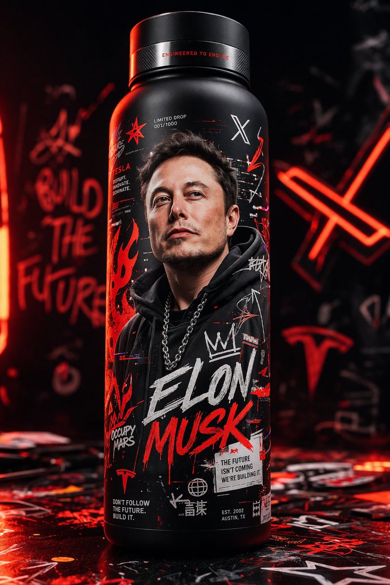 Ultra-realistic 8K hype-brand product shot of a collectible thermal bottle with a sleek matte bl