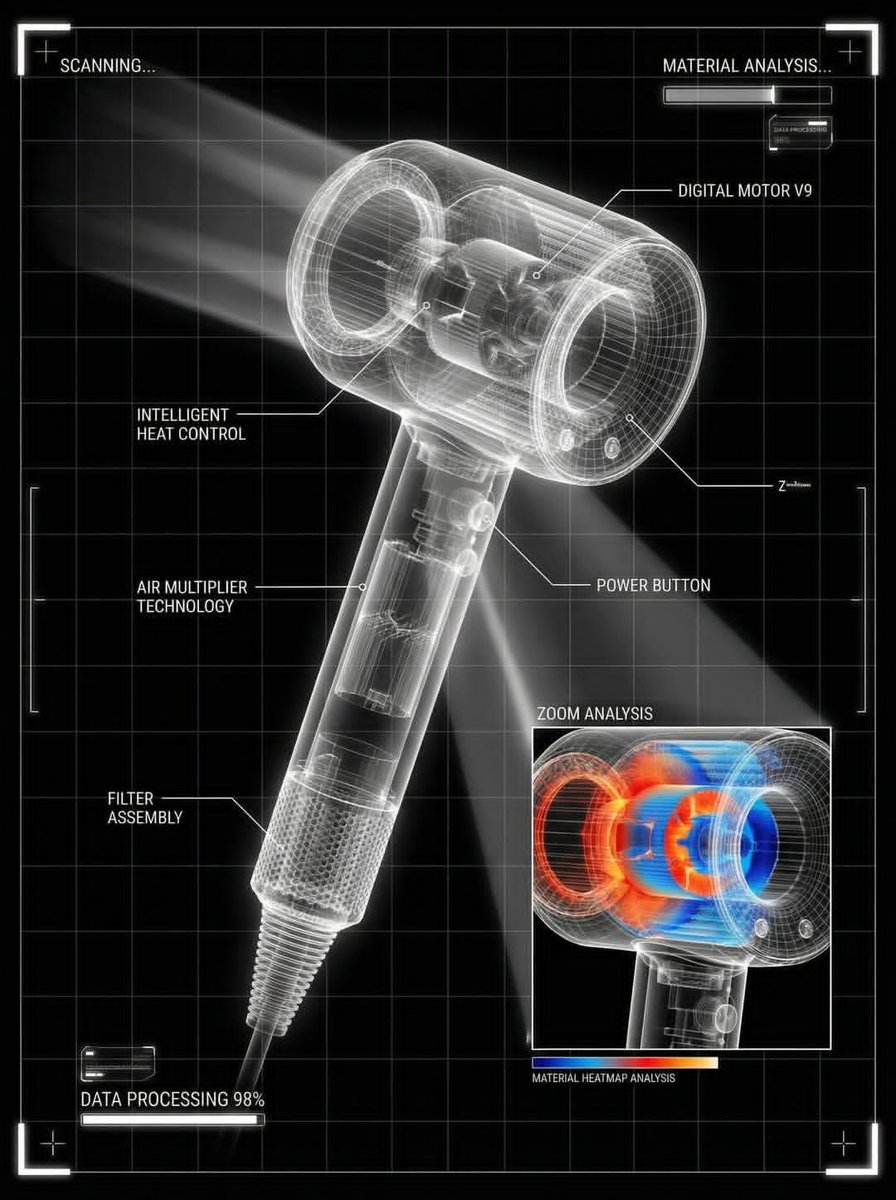 You are a world-class director of industrial visualization and a futuristic interface designer s