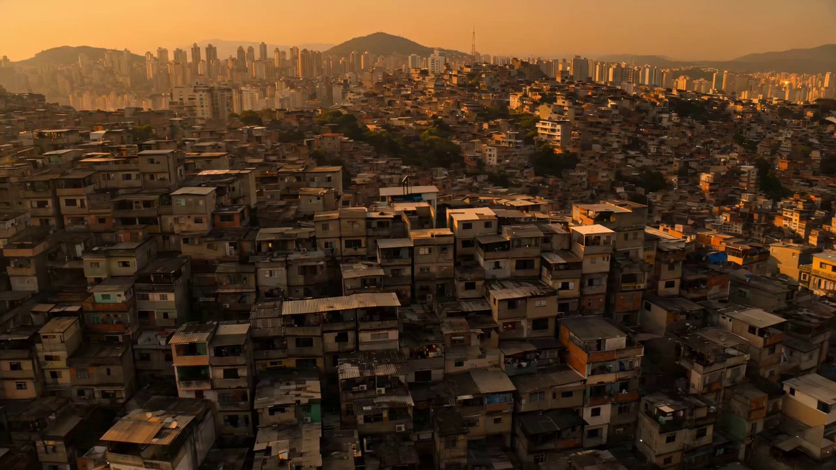 VERTICAL CITY — São Paulo Parkour at Sunset A teenage girl, 17, athletic, black curly hair flyin