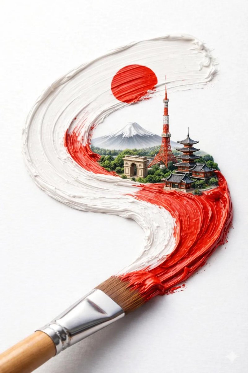 A hyper-realistic macro shot of a paintbrush creating a thick textured paint stroke on a clean w 3