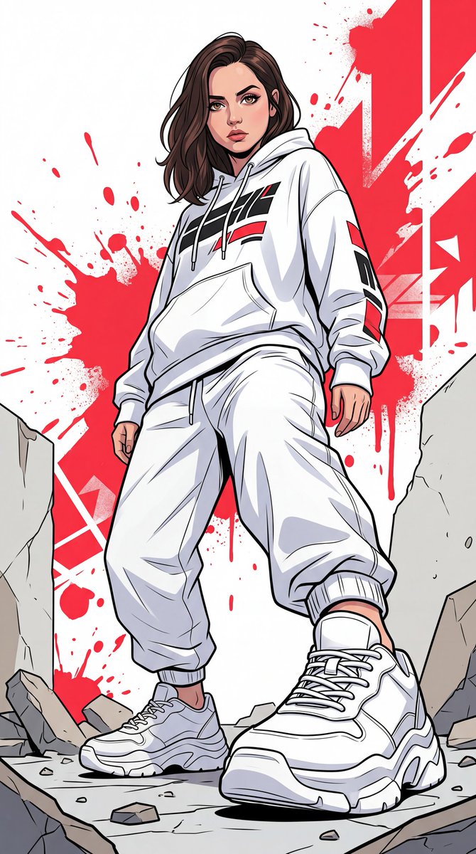 A dynamic full-body urban illustration of a man (use the exact face from the provided reference  3