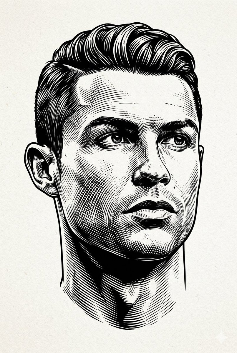 Black and white engraved portrait illustration of a person. 3