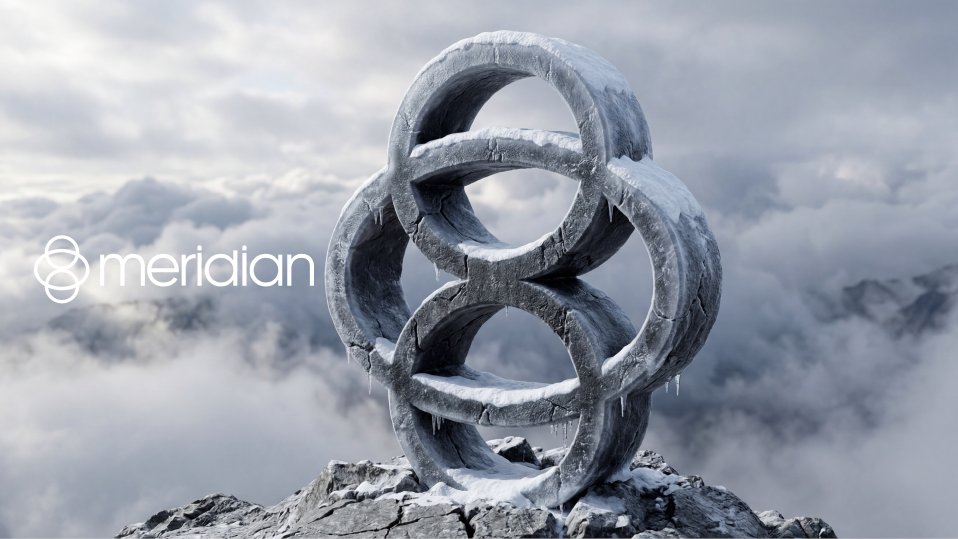 A hyper-realistic 3D render of a flat logo sculpted as a massive, frosted stone monument standin 3