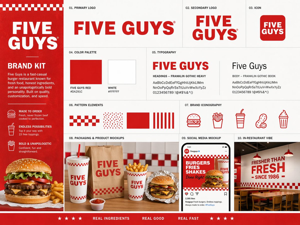Create a premium brand kit board for [BRAND NAME], presented like a professional branding studio 2