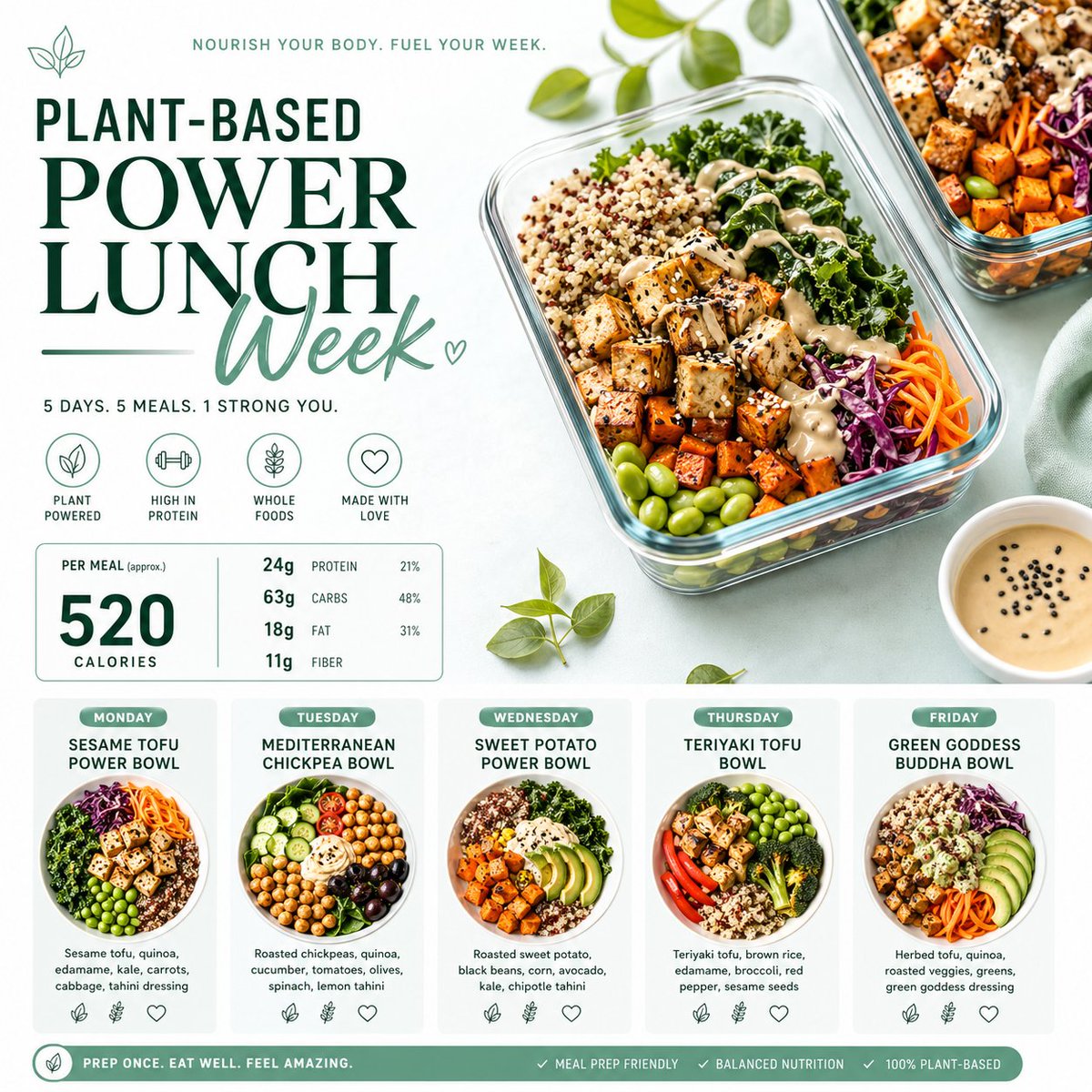 Clean & appetizing meal prep layouts 2