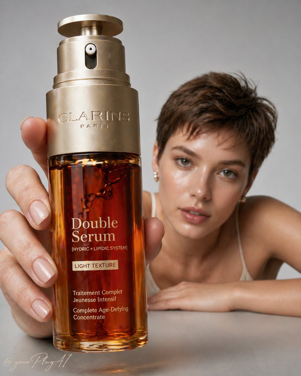 A high-end luxury skincare campaign portrait featuring [MODEL_DESCRIPTION] with [SKIN_TEXTURE_AN 3