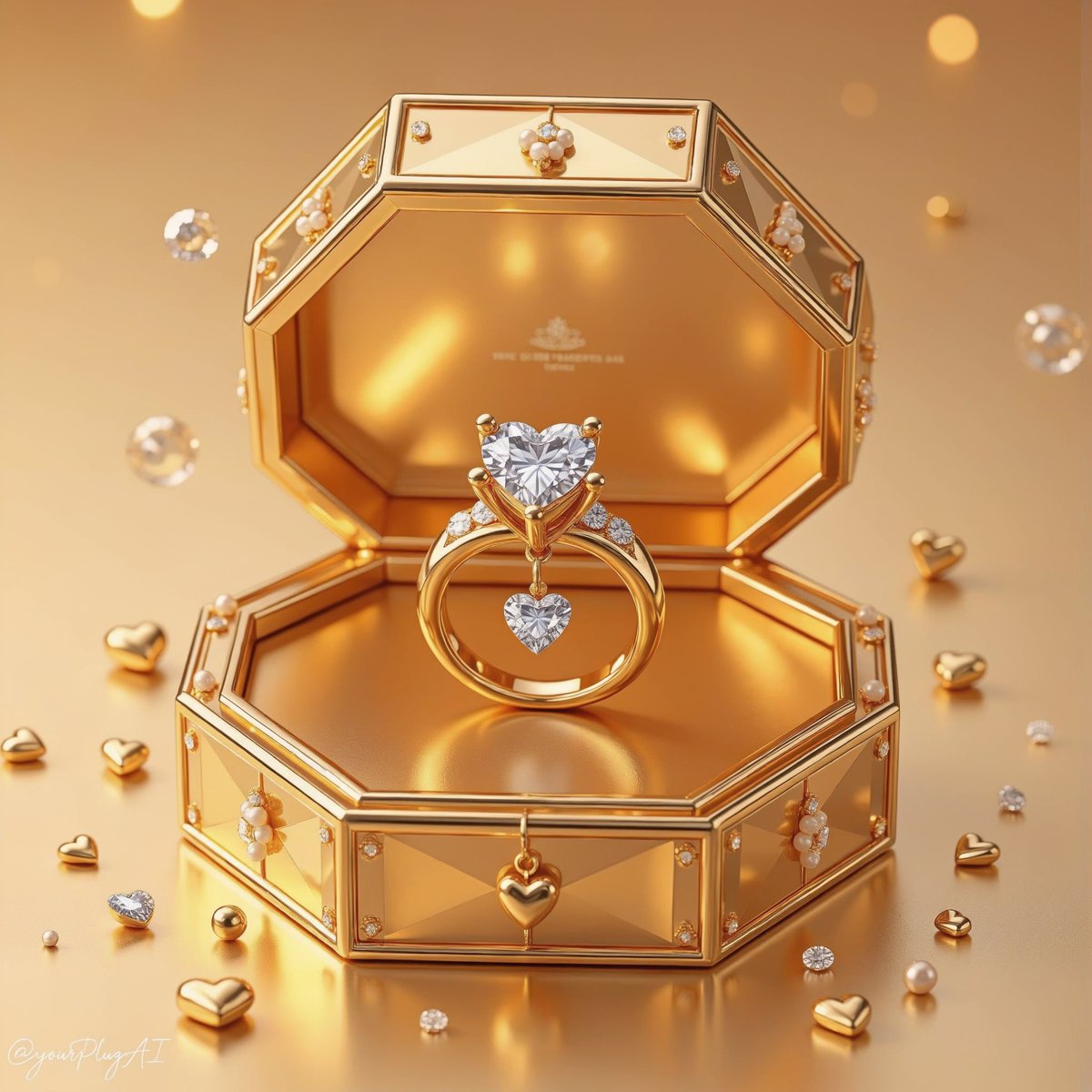 Create a hyper-realistic luxury product photography scene featuring [LUXURY OBJECT] displayed in