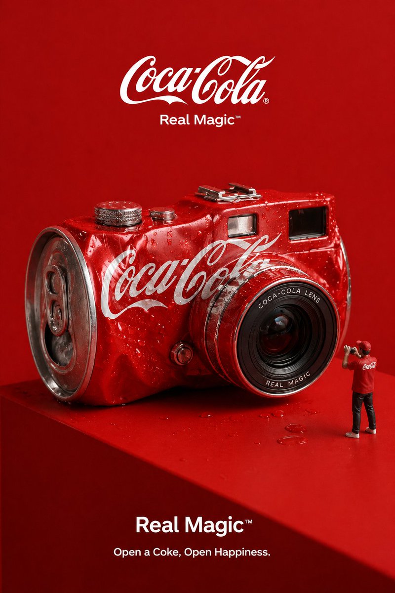 Create a creative 3D advertisement for [ type here any brand ], featuring a surreal object made  2