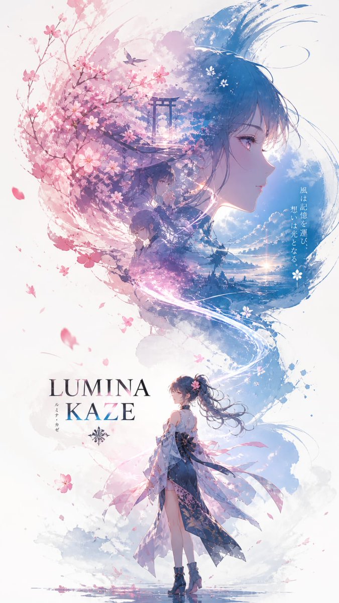 A character promotional poster titled “INPUT NAME”, designed in a cinematic vertical key visual 