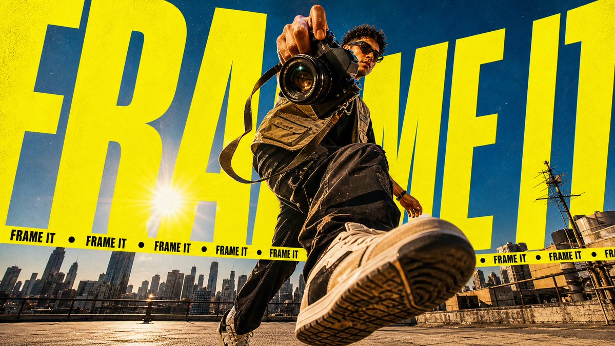 Create a 9:16 poster in the "Neon Kinetic Typographic Poster" style. 4