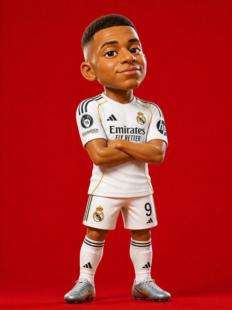 3D rendered caricature figurine of Cristiano Ronaldo, big head chibi style, wearing Al Nassr yel 3