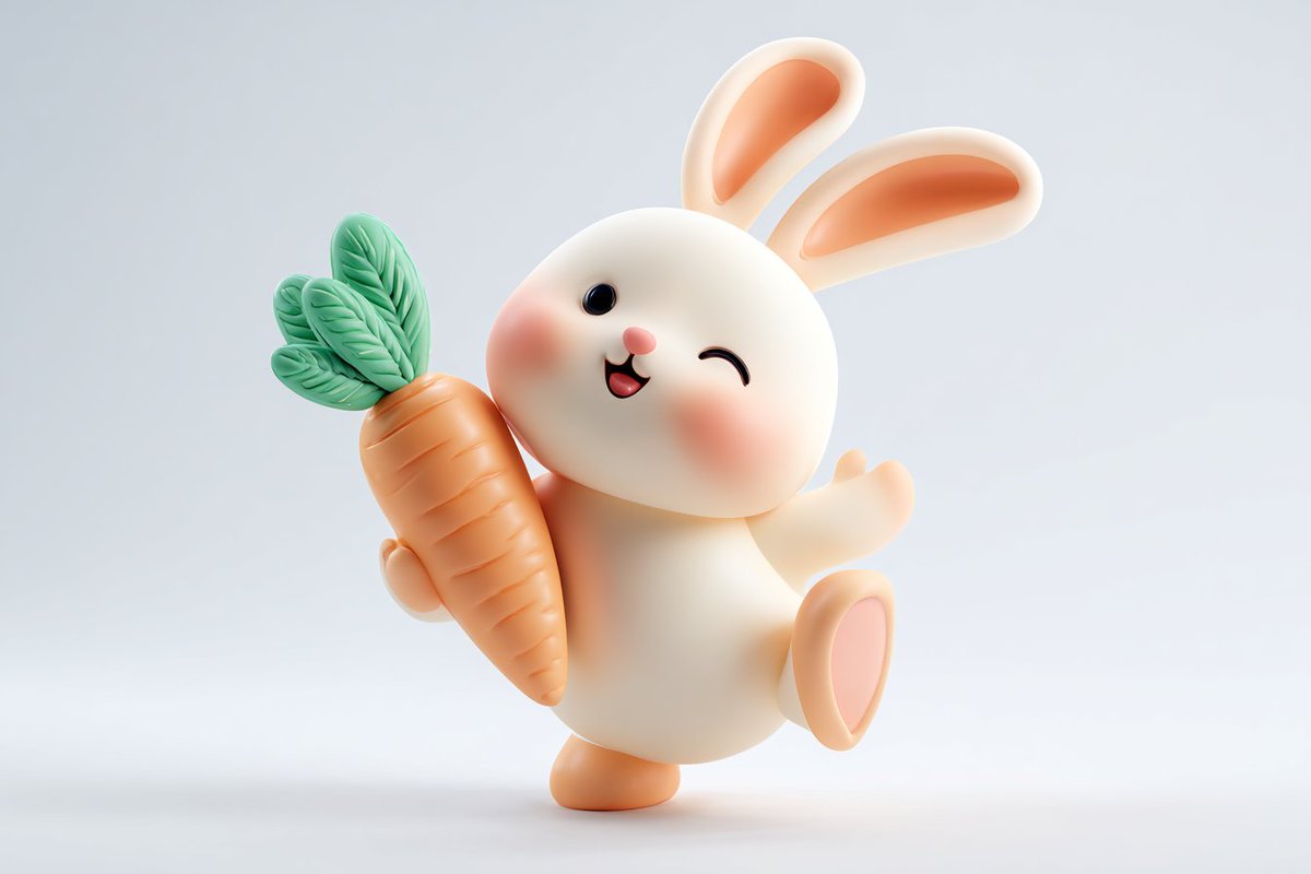 Cute 3D render of a [subject], matte surface, kneaded clay icon style, simple stylized design, [ 4