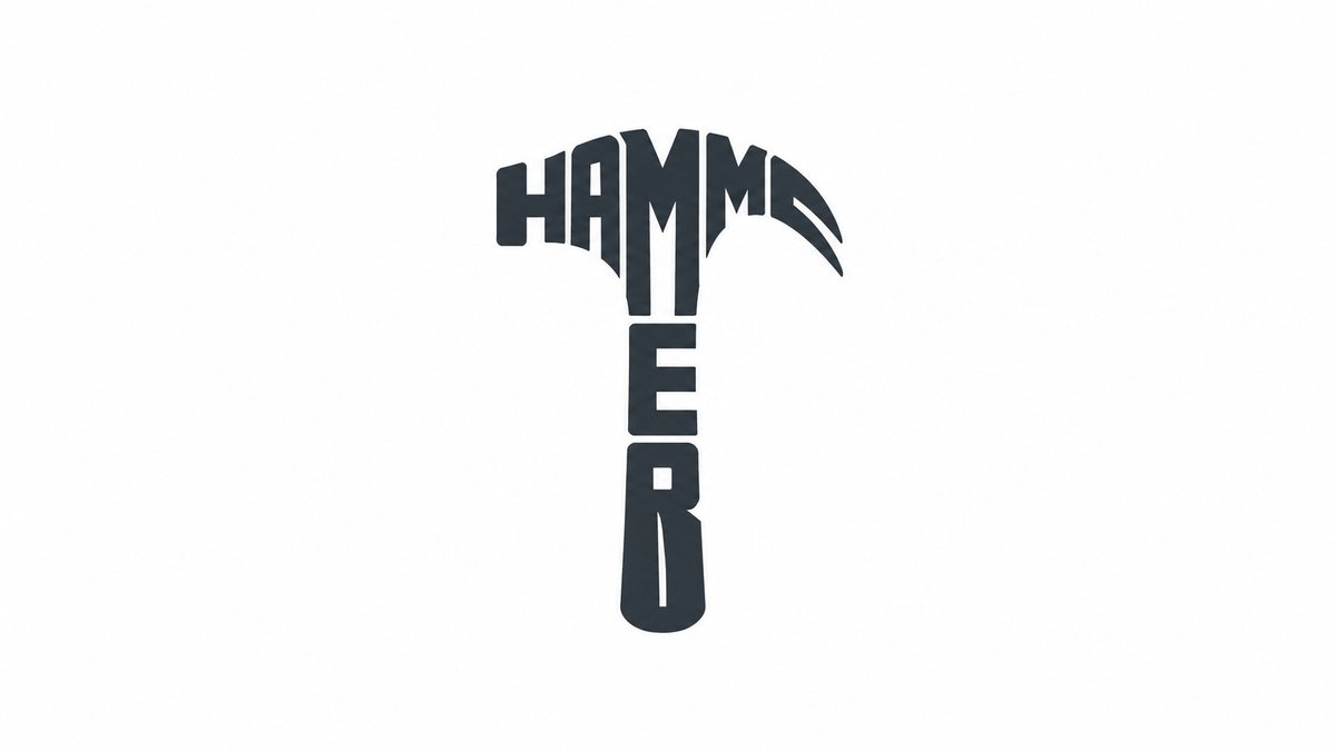 Design a clever typography logo where the brand name [BRAND NAME] merges together to form the si 4