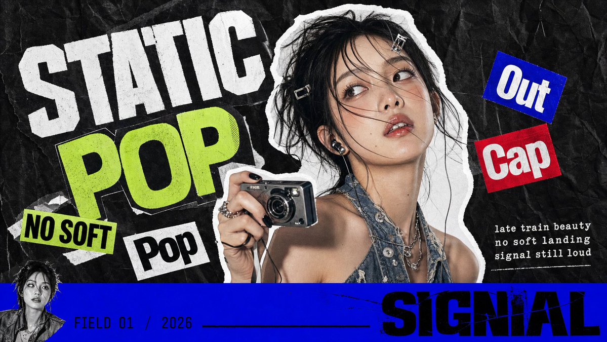 Create a 9:16 K-pop apocalypse ransom zine poster featuring [SUBJECT] [SUBJECT_ACTION], styled i