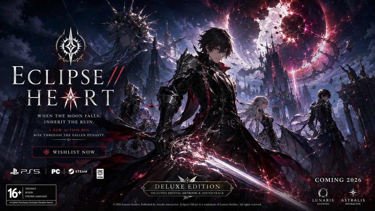 Create a premium, highly believable Fictional Game Launch Key Art poster for an imaginary game c