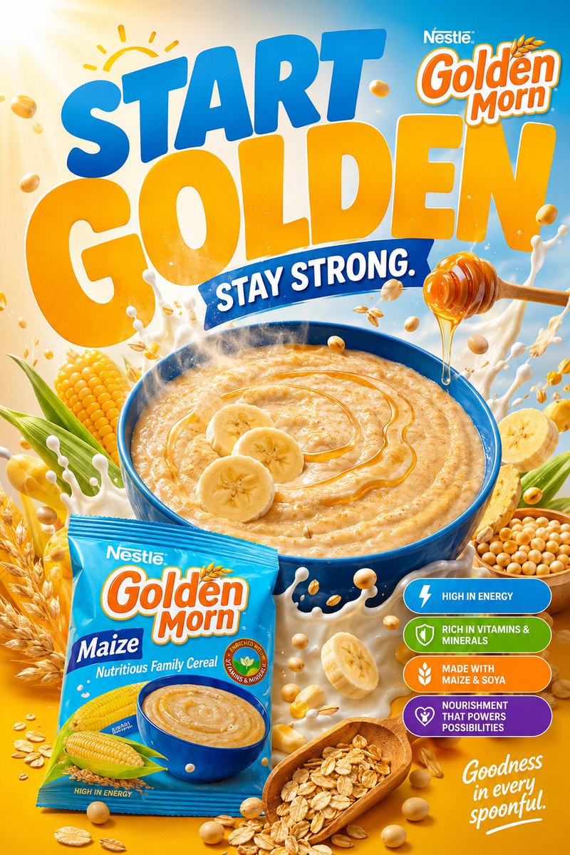 GOLDEN MORN VIRAL FMCG POSTER CAMPAIGN SYSTEM 2