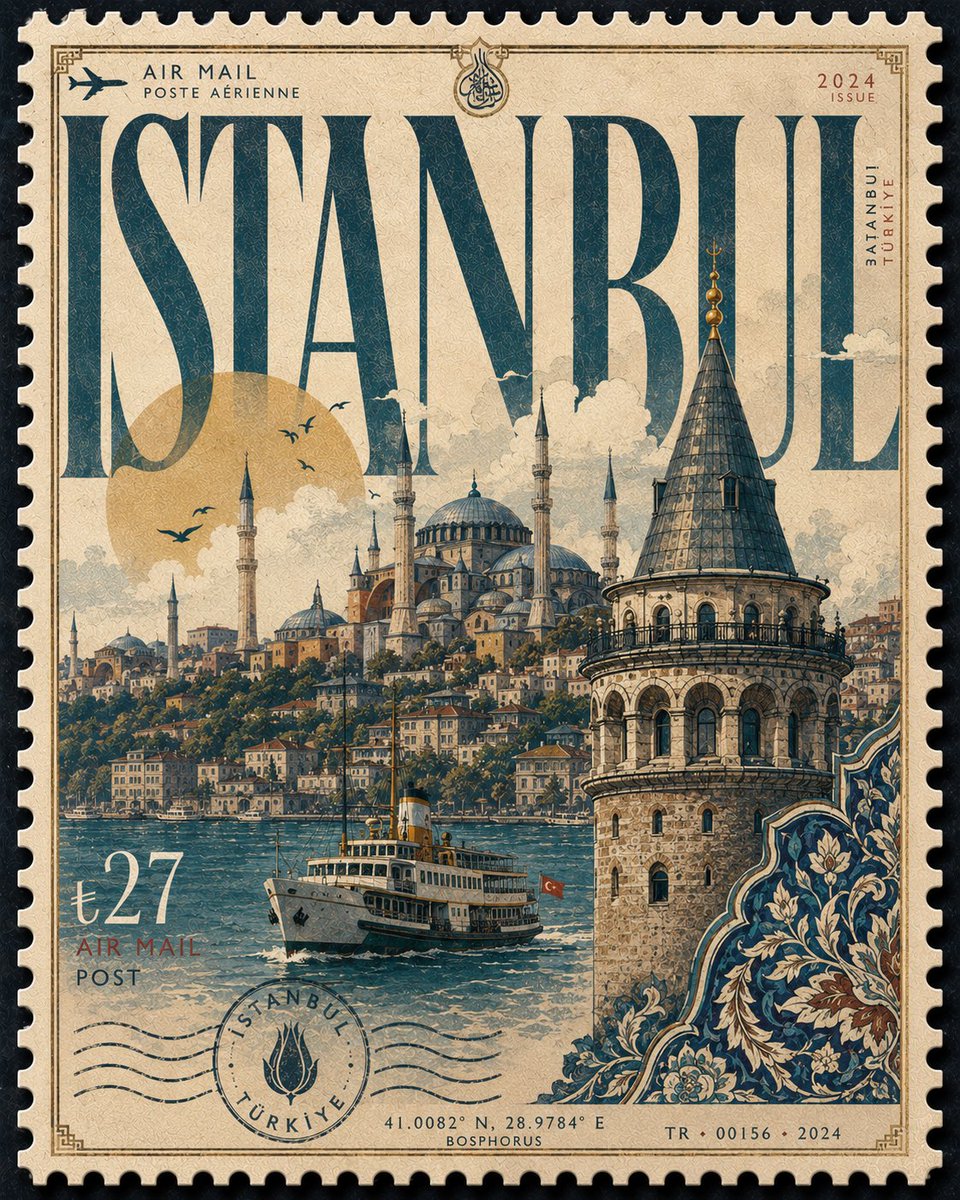 Design a premium 4:5 collectible postal-stamp poster for [CITY], where the entire composition is 4