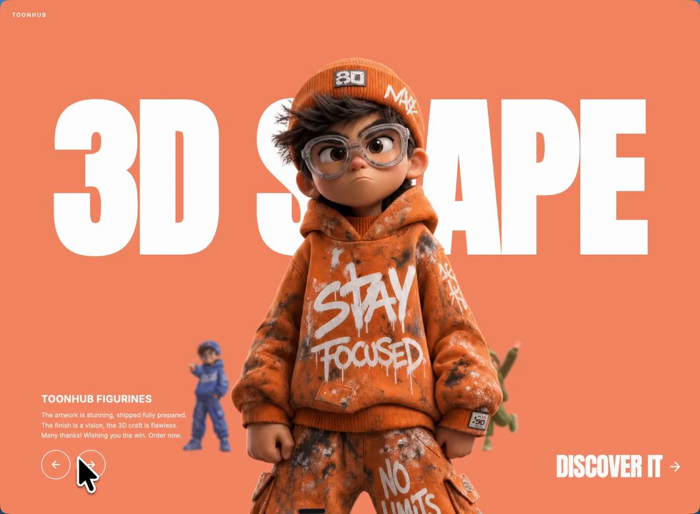 A high-quality 3D stylized character figurine in a 'Toon' aesthetic. The character is a young ma