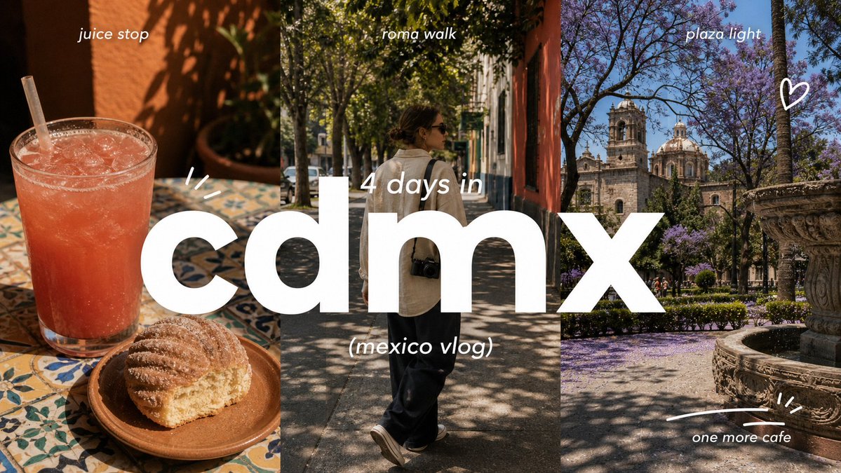 Create a 9:16 image in the "Clean Triptych Travel Vlog Thumbnail" style. 2