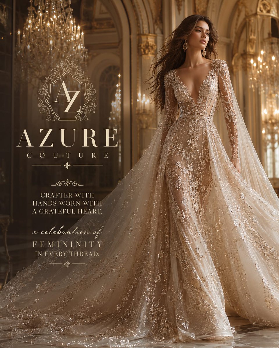 Luxury haute couture bridal fashion campaign inspired by elite Vogue, Dior, Sabyasachi, Elie Saa 3