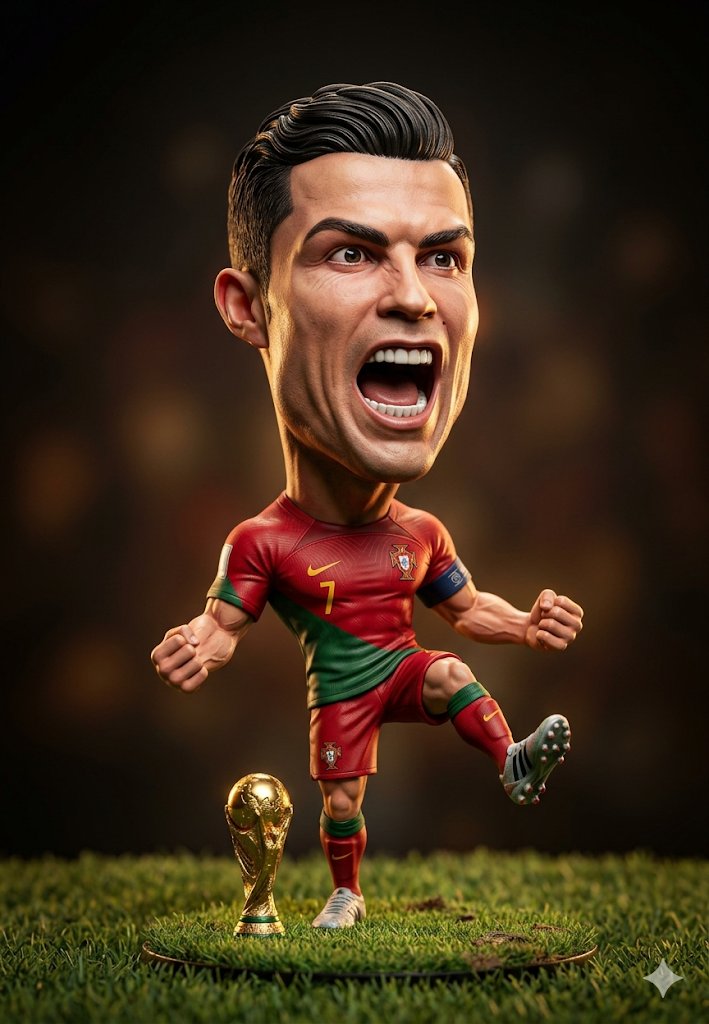 A hyper-detailed 3D caricature figurine of a legendary pop music icon, bobblehead chibi style. C 2