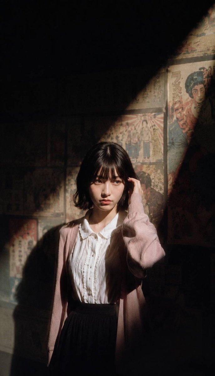 Use my reference photo to preserve the exact facial features, hairstyle, bangs, facial proportio 2