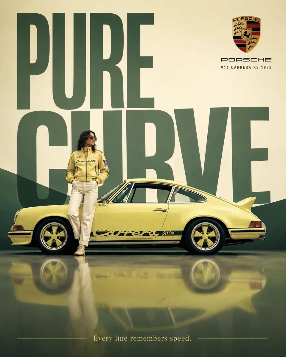 High-end surreal automotive advertising poster for [BRAND] [CAR MODEL], iconic vintage car shown