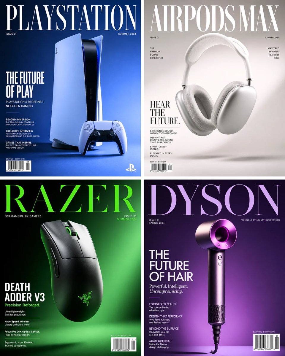 A world-class luxury magazine cover, 4:5 ratio, featuring [BRAND/PRODUCT] as the cover star. The